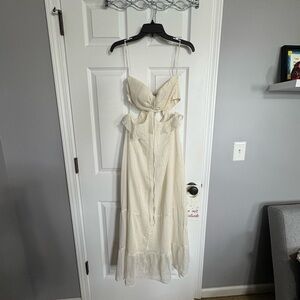 Forever 21 Strapless Cream Dress